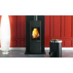 MAGNUM rangement à bois et serviteur de cheminée 2 en 1 Noir et Blanc – Image 2